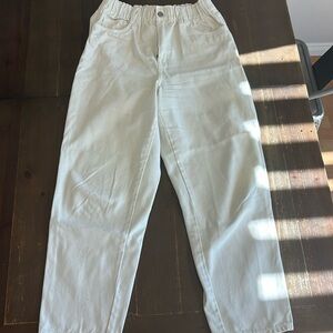 Brand: H&M light cream jeans 
Size: 8